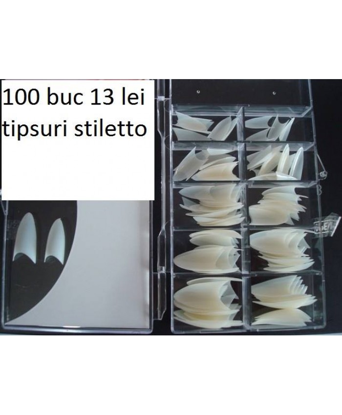 Tipsuri Stiletto set 100 buc
